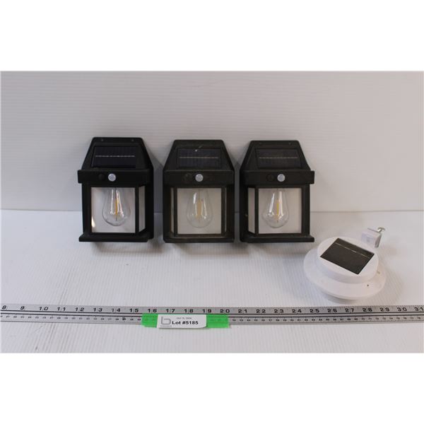 (4) Solar Outdoor Lights - as is