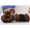 Image 1 : Dr Scholl's Massaging Microbead Neck Roll & Lumbar Cushion w/ Box - Neck Pillow Works, Lumbar May Ne