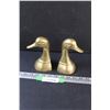 Image 1 : Brass Duck Book Ends - 6" Tall
