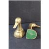 Image 3 : Brass Duck Book Ends - 6" Tall