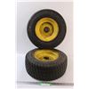 Image 1 : (2) John Deere Mower Tires - 16 x 6.5 8NHS (as is)