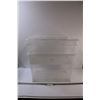 Image 1 : (2) Clear Storage Totes (NO Lids)