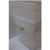 Image 2 : (2) Clear Storage Totes (NO Lids)