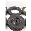 Image 3 : (6) Lawnmower Hard Turf Tires - 8" Diameter, as is