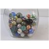 Image 2 : Glass Jar of Marbles (Half Full)
