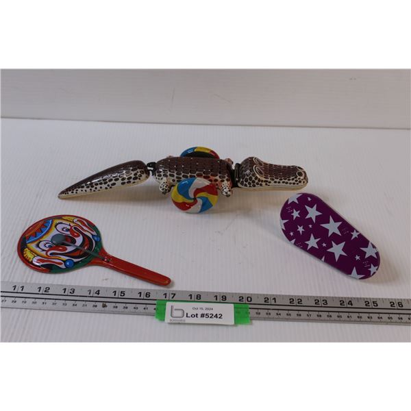(3) Vintage Metal Children's Toys - as is
