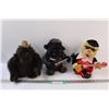 Image 1 : (3) Musical Teddy Bears - Some May Need Batteries (Black Ape Works)