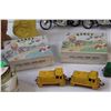 Image 2 : Lot: Matchbox Die Sat Metal Trains - Assorted, Avon Figurines, (2) Motorcycle Model Toys, Magnet Set