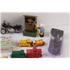 Image 3 : Lot: Matchbox Die Sat Metal Trains - Assorted, Avon Figurines, (2) Motorcycle Model Toys, Magnet Set