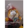 Image 2 : (3) Plastic Model Cars - 1:18 Scale & Santa Garfield (Sealed Bag)