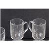 Image 2 : (19) Clear Glass Etched Glasses (Assorted)