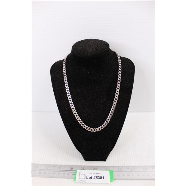 Silver Chain Necklace- Marked .925