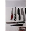 Image 2 : Various Home Kitchen Knives/ Cleavers, Kitchen-Aid, Home Basics, Cuisinart, Misc.