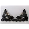 Image 3 : Vintage Black Blade Runner Pro Puck Roller Blades -Size 6