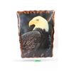 Image 1 : Bald Eagle Plywood Picture, Unmarked- 16''x 21''