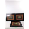 Image 1 : (3) Max Elliot Framed Prints, 16''x 19''