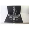 Image 1 : Glass Decanter w/5Glasses
