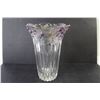 Image 3 : Glass Pitcher - Glass Pitcher w/ Purple Grapes & Leaves