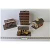 Image 1 : (4) Plastic Buildings for Train Set