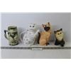 Image 1 : Ceramic Cat Tea Pot - Cat Ornaments - Stein