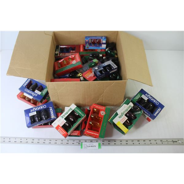 Lot of Christmas Bulbs - Assorted Colors
