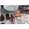 Image 10 : Enamel & Plastic Bowls, Pedi Paws - Tested, Figurines, Christmas Ornament, Black's DX Camera and Ass