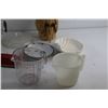 Image 2 : Pickling Jar, Measuring Cups, Mugs, Pleated Bowl and Assorted Items