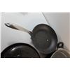 Image 2 : Frying Pans with Lids, Baking Dish and Strainer