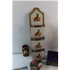 Image 3 : Decorative Paddle, Document Organiser Rack, Bell, Brass Vase, Jewelry Box and Assorted Items