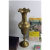 Image 9 : Decorative Paddle, Document Organiser Rack, Bell, Brass Vase, Jewelry Box and Assorted Items
