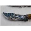 Image 3 : Hunting Knife with Sheath and Decorative Modern Art Knife