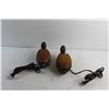 Image 8 : (2) Vintage Duck Outdoor Lights - As Is, Cracked