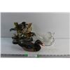 Image 1 : Duck Decorations and Glass Duck Candy Dish