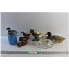 Image 1 : Looney Bin, Duck Decorations and Glass Duck Candy Dish
