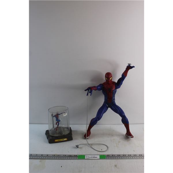 (2) Spider Man Collectible Figurines