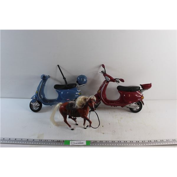 Moped and Horse Decorations