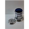 Image 11 : Cobalt Blue Cream & Sugar Set and Coffee Container