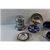 Image 2 : Cobalt Blue Cream & Sugar Set and Coffee Container