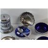 Image 5 : Cobalt Blue Cream & Sugar Set and Coffee Container