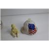 Image 8 : Porcelain Figurines and Avon Betsy Ross Bottle