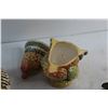 Image 8 : Ceramic Turkey Salt & Pepper Shakers, Bowls, Candle Holder and Turkey Candles