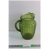 Image 1 : Green Glass Pitcher