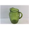 Image 3 : Green Glass Pitcher