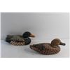 Image 4 : (2) Wooden Duck Decorations