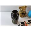 Image 10 : Vases, Salt & Pepper Shakers, Wall Decorations, Candle Holder, Honey Bear and Assorted Items