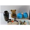 Image 4 : Vases, Salt & Pepper Shakers, Wall Decorations, Candle Holder, Honey Bear and Assorted Items