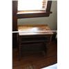 Image 1 : Antique Magazine Rack/End Table (24"x14"x24")