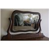 Image 3 : Antique Six Drawer Dresser w/Vanity Mirror (18"x34"x66")