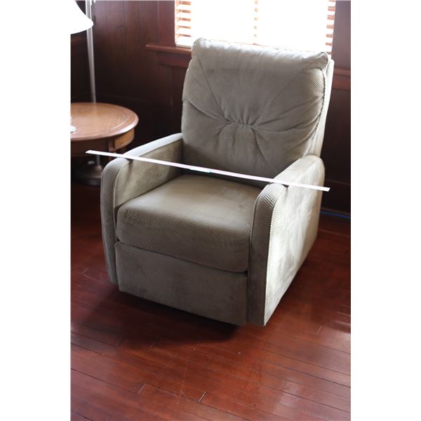 Vintage Upholstered Reclining Arm Chair