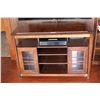 Image 1 : Corner Style Entertainment Stand (20"x46"x32") - Sat. Receiver NOT Included)